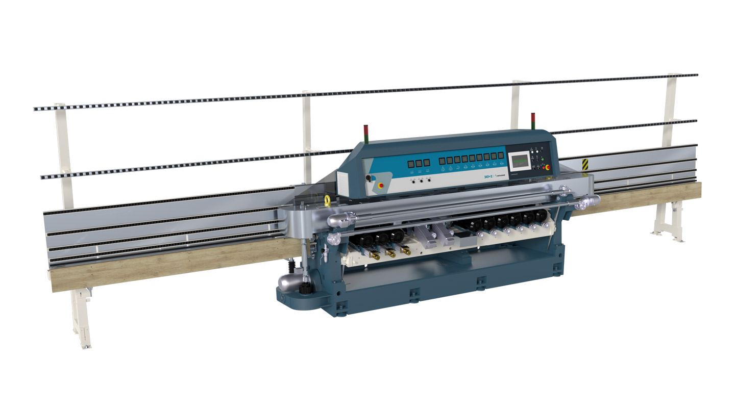 the machine bovone 361/2 vertical glass bevelling