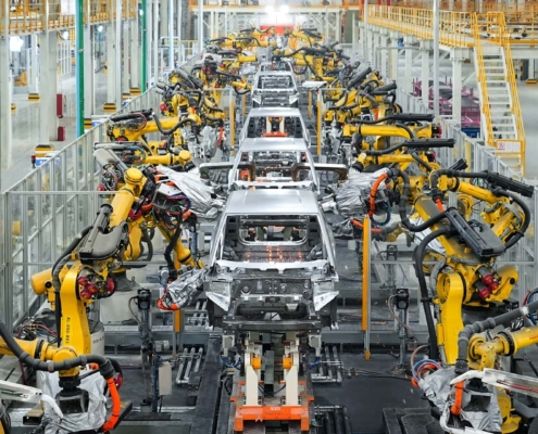 byd dark factory assembly line