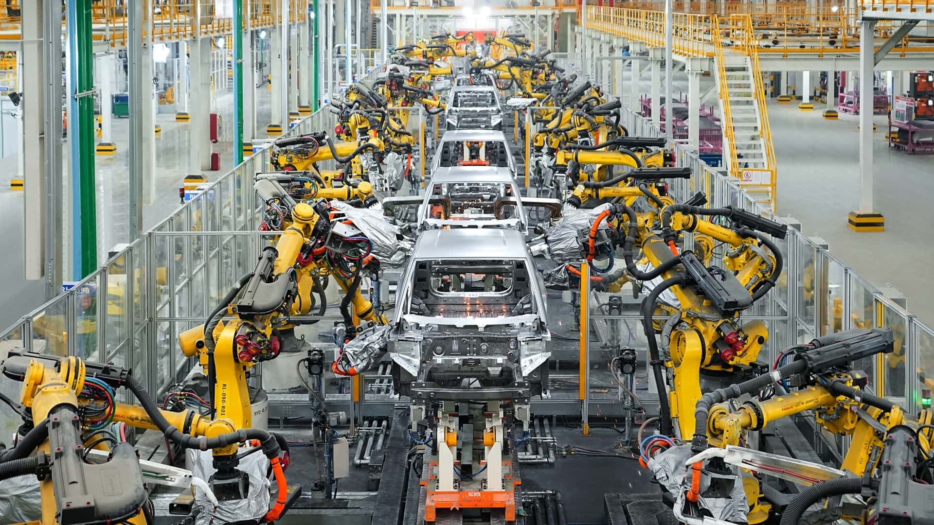 byd dark factory assembly line