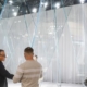 Visitors on the show floor at Glasstec in Düsseldorf