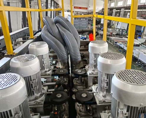 Blower motors on the Techwin vertical glass washing machine
